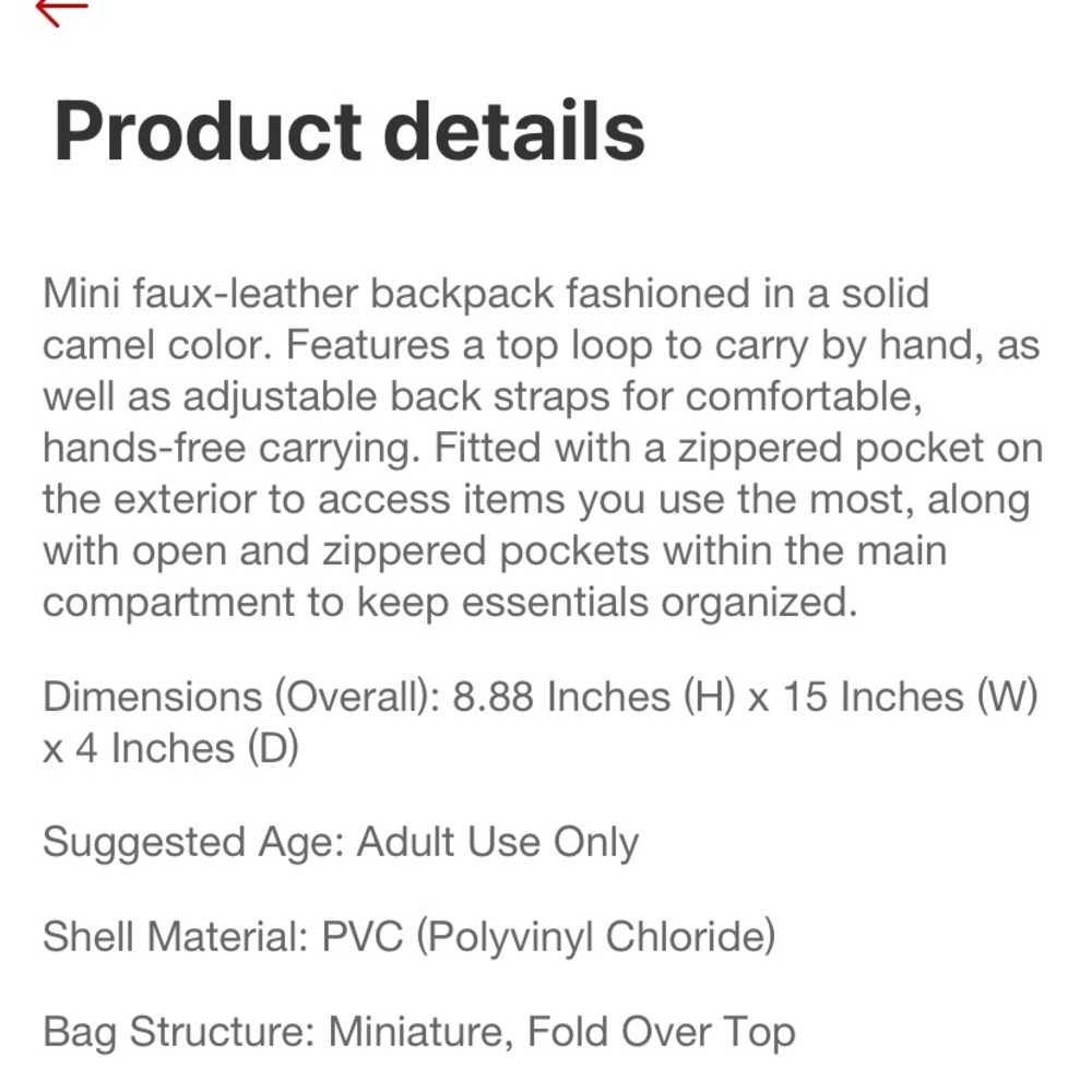 Wild Fable Mini Flap Backpack Tan - Picture 9 of 9